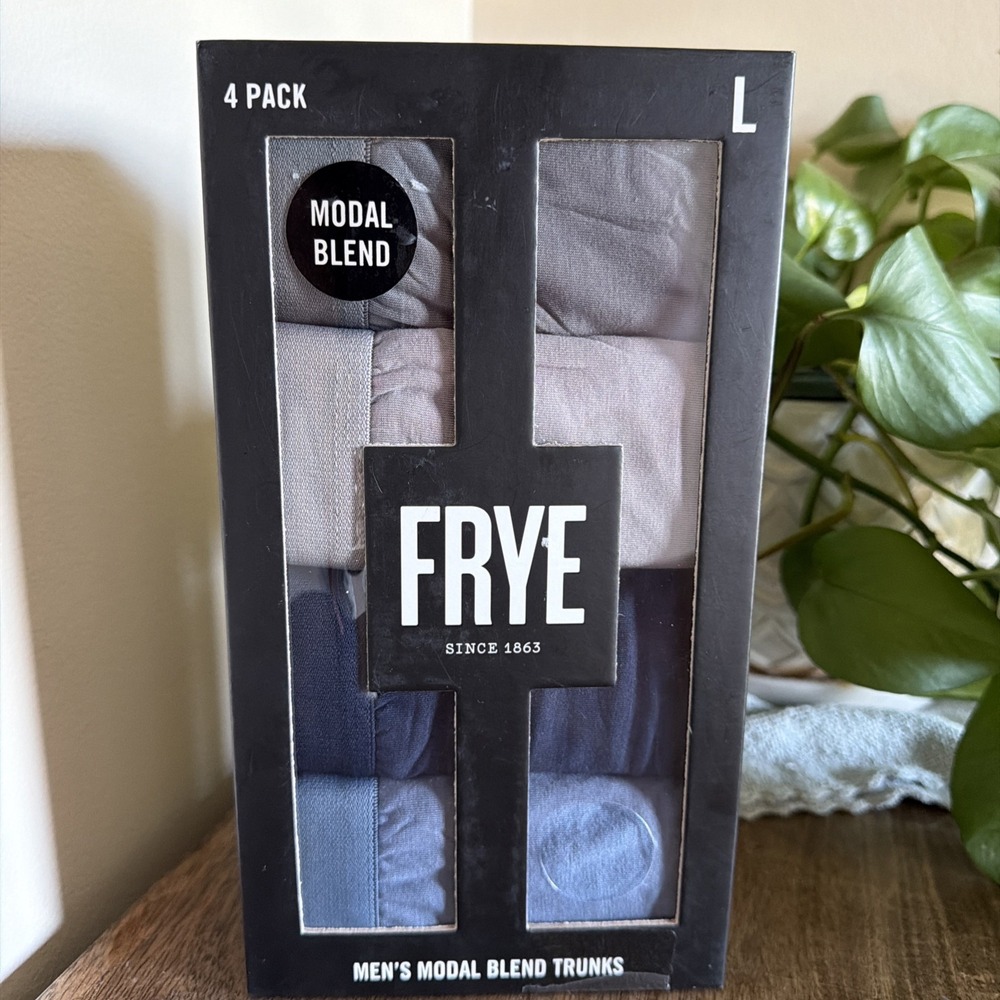Frye Men's Modal Blend Trunks 4 Pack Large 36-38 Boxer Briefs Underwear NIB